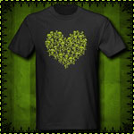 Poison Skull Heart Black T-Shirt