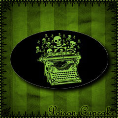 Poison Typewriter Sticker (Oval)