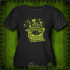 Poison Typewriter Women's Plus Size Scoop Neck Dar