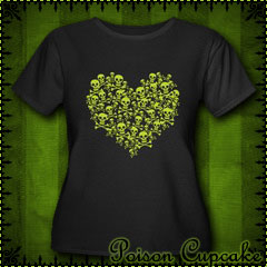 Poison Skull Heart Women's Plus Size Scoop Neck Da