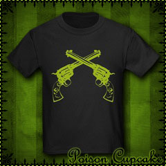 Crossed Pistols Kids Dark T-Shirt