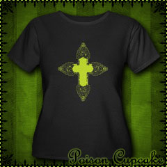 Gothic Skull Cross Women's Plus Size Scoop Neck Da
