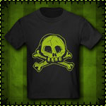Scribble Skull Kids Dark T-Shirt