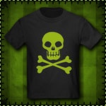 Skull and Crossbones Kids Dark T-Shirt