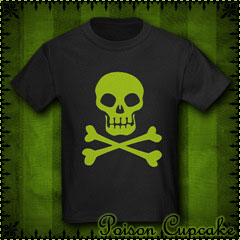 Skull and Crossbones Kids Dark T-Shirt