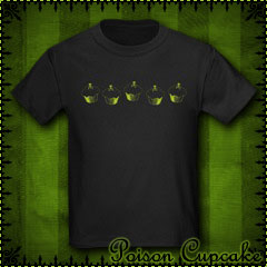 Poison Cupcakes Kids Dark T-Shirt