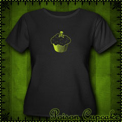 Poison Cupcake Women's Plus Size Scoop Neck Dark T