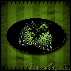 Poison Strawberries Sticker (Oval)