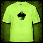 Poison Cupcake Green T-Shirt