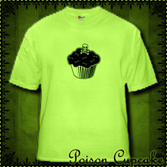 Poison Cupcake Green T-Shirt