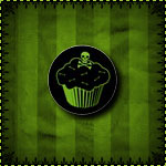 Poison Cupcake Mini Button