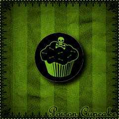 Poison Cupcake Mini Button