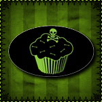 Poison Cupcake Sticker (Oval)