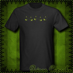 Poison Cupcakes Black T-Shirt