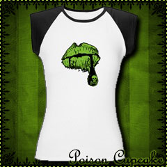 Poison Lips Women's Cap Sleeve T-Shirt