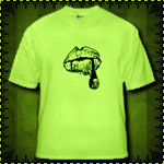 Poison Lips Green T-Shirt