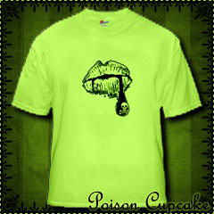 Poison Lips Green T-Shirt
