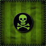 Skull and Crossbones Mini Button