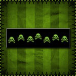 Scribble Skulls Bumper Sticker