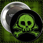 Scribble Skull Button