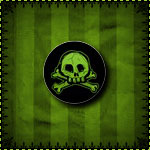 Scribble Skulls Mini Button