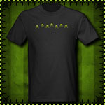 Scribble Skulls Black T-Shirt