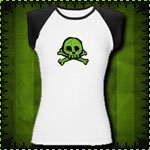 Scribble Skull Cap Sleeve T-Shirt