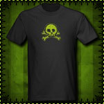 Scribble Skull Black T-Shirt
