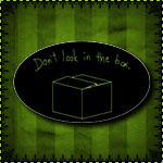 Don't Look in the Box Sticker (Oval)