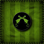 Crossed Pistols Mini Button