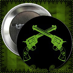 Crossed Pistols Button