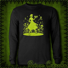 Poison Housewife Long Sleeve Black T-Shirt