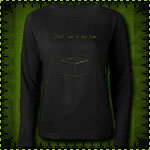 Don't Look in the Box Womens Long Sleeve Black Tee