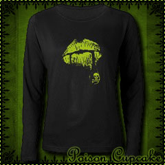 Poison Lips Women's Long Sleeve Dark T-Shirt
