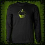 Poison Cupcake Long Sleeve Dark T-Shirt